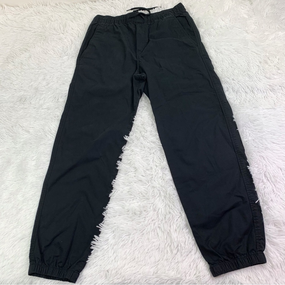 H&M Men's regular‎ fit chino pants Joggers in black drawstring waist
